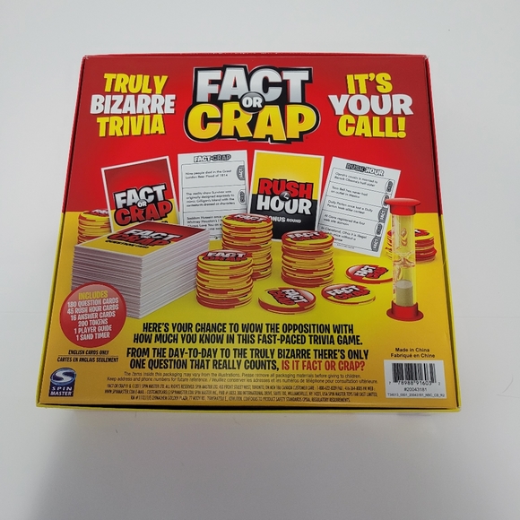 Trivia Game Fact Or Crap Ages 12+ - Picture 2 of 4